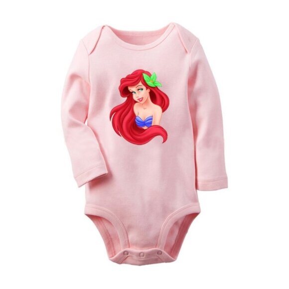 Other - Ariel mermaid Disney baby girl onesie outfit long sleeve brand new cute fashion